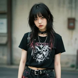 a portrait of a pretty sewer punk young lady by alena aenami
