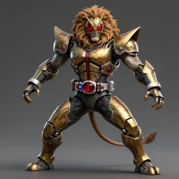 hyerdetailed concept art sprite sheet of kamen rider, big belt, human structure lion concept art, hero action pose, human anatomy, intricate detail, hyperrealistic art and illustration by irakli nadar and alexandre ferra, unreal 5 engine highlly render, global illumination