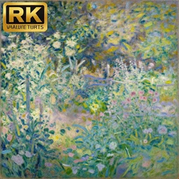 summer garden by claude monet, impressionist, hd, beautiful, award winning, 4 k
