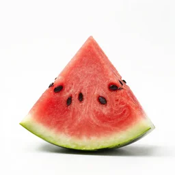 hd photo of a watermelon slice with a white background