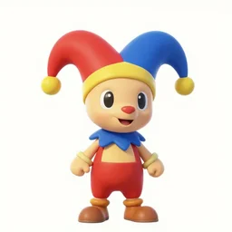 screenshot of a cute humanoid golbin jester as an npc in spyro the dragon video game, with playstation 1 graphics, activision blizzard, upscaled to high resolution