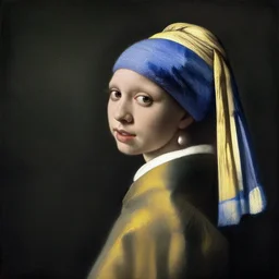a beautiful painting asian woman, by jan vermeer realistic oil painting