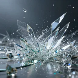 there was a crash like the falling parts of a dream fashioned out of warped glass, mirrors, and crystal prisms.