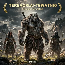 feral orc chieftain concept, beksinski, ruan jia, the hobbit orc concept, dark soul concept