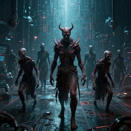 evil souls being mass - produced in cyber matrix space, advanced, fantastic reality, in the style of stefan bakałowicz, 8 k resolution