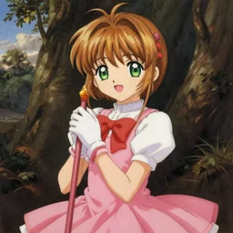 Sakura Kinomoto from Card Captor Sakura, painted by Raffael