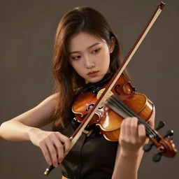 girl playing violin, highly detailed, masterpiece, artstation, wolp, unreal engine