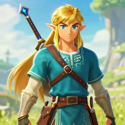 an in game portrait of hercules from the legend of zelda breath of the wild, breath of the wild art style.