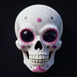 highly detailed alien 👽 shaped space alien sugar skull digital art