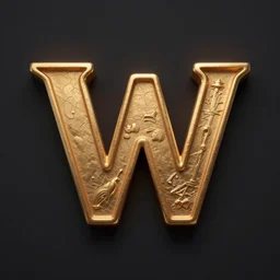 the letter W as the letter H