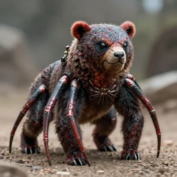 sci - fi spider bear creature, greg rutkowski, 8 k, shallow depth of field, ultra high detail, concept art,
