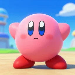 Jet Set Radio featuring Kirby, 8K HD, sharp