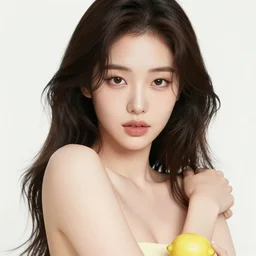 the portrait of a sensual lemon that resembles an absurdly beautiful, graceful, elegant, sophisticated gravure idol covering herself, an ultrafine hyperdetailed illustration by kim jung gi, irakli nadar, intricate linework, bright colors, octopath traveler, final fantasy, unreal engine 5 highly rendered, global illumination, radiant light, detailed and intricate environment
