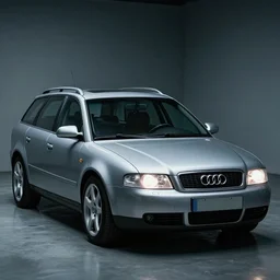 Audi A4 B6 Avant (2002), a gritty neo-noir, Eldritch horror, dramatic bright lighting, cinematic, establishing shot, extremely high detail, photorealistic, cinematic lighting, artstation, by simon stalenhag, Snowy italian road, Snowy Apennines, At night, Poets of the Fall - Late Goodbye