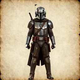 the mandalorian old damaged paper texture