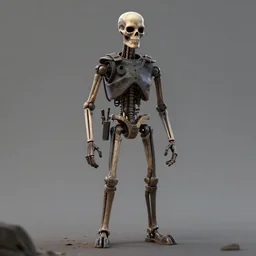 terminator in world war one setting, pixar style, concept art, artstation