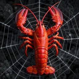 beautiful lobster entwined in the intenet web | | artgerm, octane render, raytracing, 8 k, hd, realistic, junji ito, vibrant