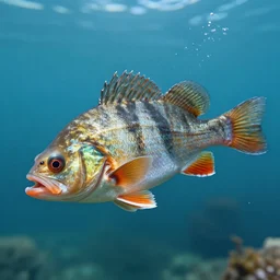twisted fish, hyper realistic