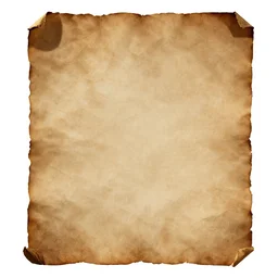 blank ancient papyrus paper with weathered edges