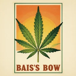 retro cannabis poster