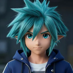 photo realistic image of aqua from kingdom hearts, stunning 3 d render inspired art by istvan sandorfi and greg rutkowski, perfect facial symmetry, realistic, highly detailed attributes and atmosphere, dim volumetric cinematic lighting,