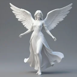 goddess angel of tranquility. hyper detailed, character concept, full body, dynamic pose, intricate, lineart, cerpuscular rays, lily flower. by yoshitaka amano, alfons mucha, 4 k