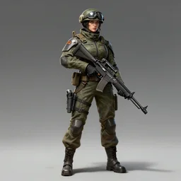 female ugly soldier, wide angle view, highly detailed, artgerm, cushart krenz, metal gear solid style, trending on artstation, soft light, sharp focus, illustration, character design, concept art