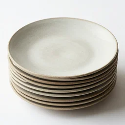 stack of plate in wabi - sabi style