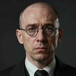 portrait of a 1 9 2 5 lawyer, clean shaven, no hat, thin round glasses, worried, atmospheric lighting, dark background, intricate, ultra detailed, well composed, best on artstation, cgsociety, epic, stunning, gorgeous, intricate detail, wow, masterpiece