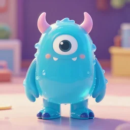 inkwash translucent cartoon monster