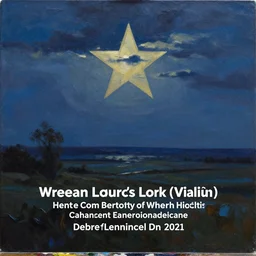 In the twilight of the night there was a fantastic scene unfolding, oil paint on canvas