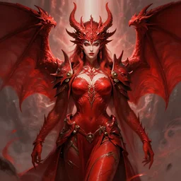 symmetry!! warhammer portrait of a red dragon priestess, flamboyant, serene, intricate, highly detailed, dynamic lighting, digital art, digital painting, artstation, terence nielsen, sharp focus, illustration, art by artgerm and greg rutkowski and moebius, 8 k