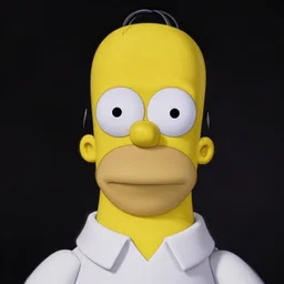 studio portrait of man that looks excactly like homer simpson, lookalike, as if homer simpson came to life, soft light, black background, fine details, close - up, award winning photo by james van der zee