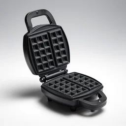 gothic waffle iron, studio product photography, isolated on a pure white background, centered, entire object in frame, sharp focus, soft studio lighting