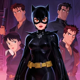 the notorious b. i. g. as catwoman animation pixar style, shaded lighting poster by magali villeneuve, artgerm, jeremy lipkin and michael garmash, rob rey and kentaro miura style, trending on art station