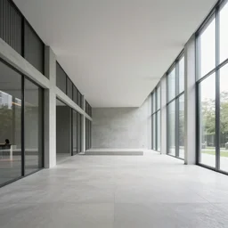 modern liminal space, clean