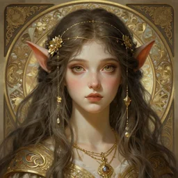 cute female ogre, deep focus, d & d, fantasy, intricate, elegant, highly detailed, digital painting, artstation, concept art, matte, sharp focus, illustration, hearthstone, art by artgerm and greg rutkowski and alphonse mucha