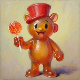 portrait of king of candy mr harry haribo oil painting conquest