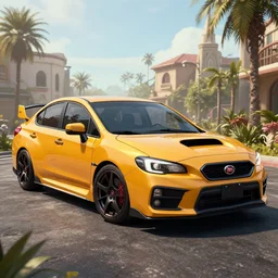 a 2 0 1 9 wrx in the style of borderlands