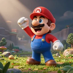 Mario screaming