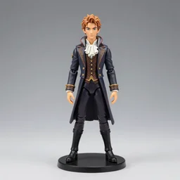 action figure from the broadway musical les miserables, studio lighting, highly detailed, product photography