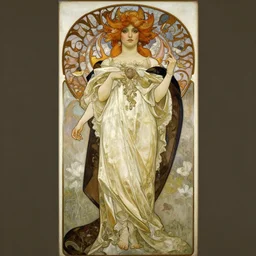 baroque oil painting of full body vampire princess portrait by alphonse mucha
