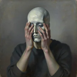Despair of the Artificial Intelligence, oil on canvas, 1961