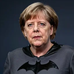 angela merkel is batman, matte painting, highly detailed