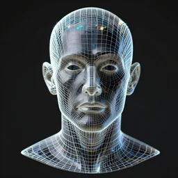 beautiful portrait made from digital wire frame, polymesh, polygroups, maya, zbrush, high poly 3 d glowing wireframe models, wire frame, ultra realistic, dramatic lighting, intricate details, holographic artifacts, highly detailed by peter mohrbacher, boris vallejo, hajime sorayama, wayne barlowe, paolo eleuteri serpieri