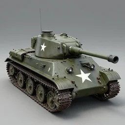 a concept art of a world War 2 warmech with a sherman tank turret, painted in olive green with a USA white star on the front, made with unreal engine, Trending on artstation