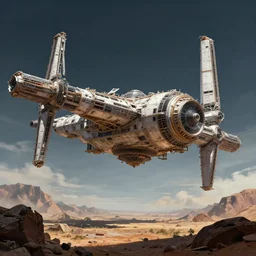 silk road lanscape, gigantic space station, science fiction scene, epic lighting, cinematic compositon, hyperrealistic