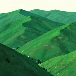 green mountains, by simon stalenhag