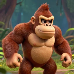donkey kong, photorealistic, unreal engine 5,