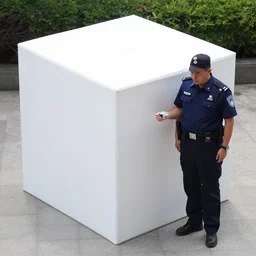 a perfect cube man 5 ft tall and 5 ft wide police body cam